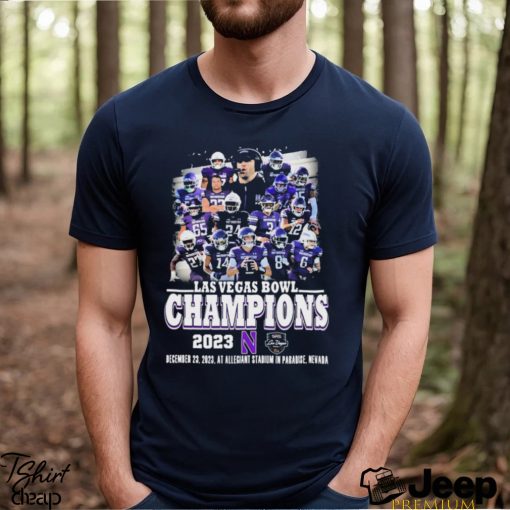 Northwestern Wildcats Team 2023 Las Vegas Bowl Champions Shirt