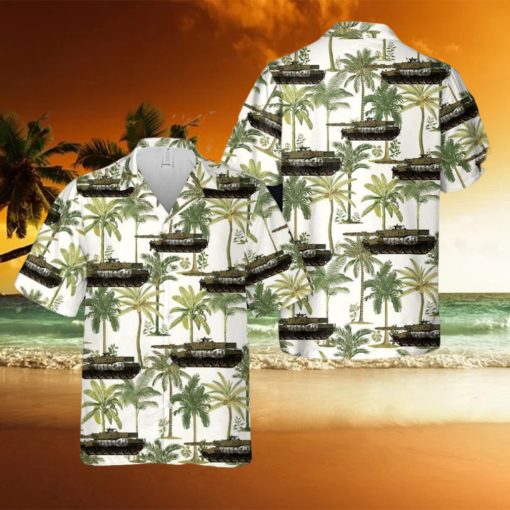 Norwegian Army Leopard 2A4NO Tank Hawaiian Shirt
