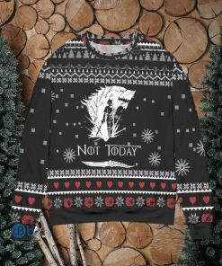 Not Today Arya Stark Game Of Throne Snowflake Ugly Christmas Sweater Christmas Gift For Men And Women