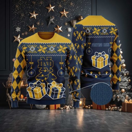 Notre Dame Fighting Irish Funny Ugly Christmas Sweater, Ugly Sweater, Christmas Sweaters, Hoodie, Sweatshirt, Sweater