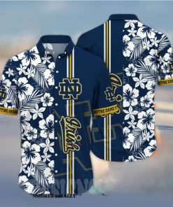 Notre Dame Fighting Irish NCAA Floral Full Printing Hawaiian Shirt