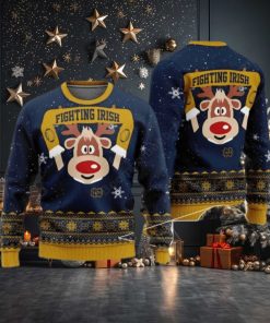 Notre Dame Fighting Irish Reindeer Ugly Christmas Sweater