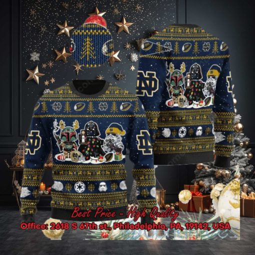 Notre Dame Fighting Irish Star Wars Ugly Christmas Sweater