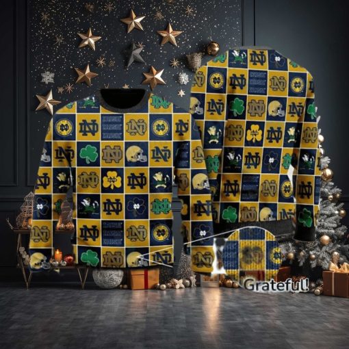 Notre Dame Ugly Sweater Irresistible Gifts For Notre Dame Fans