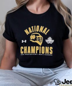 Notre dame fighting irish under armour 2023 ncaa men's lacrosse national champions team issued shirt