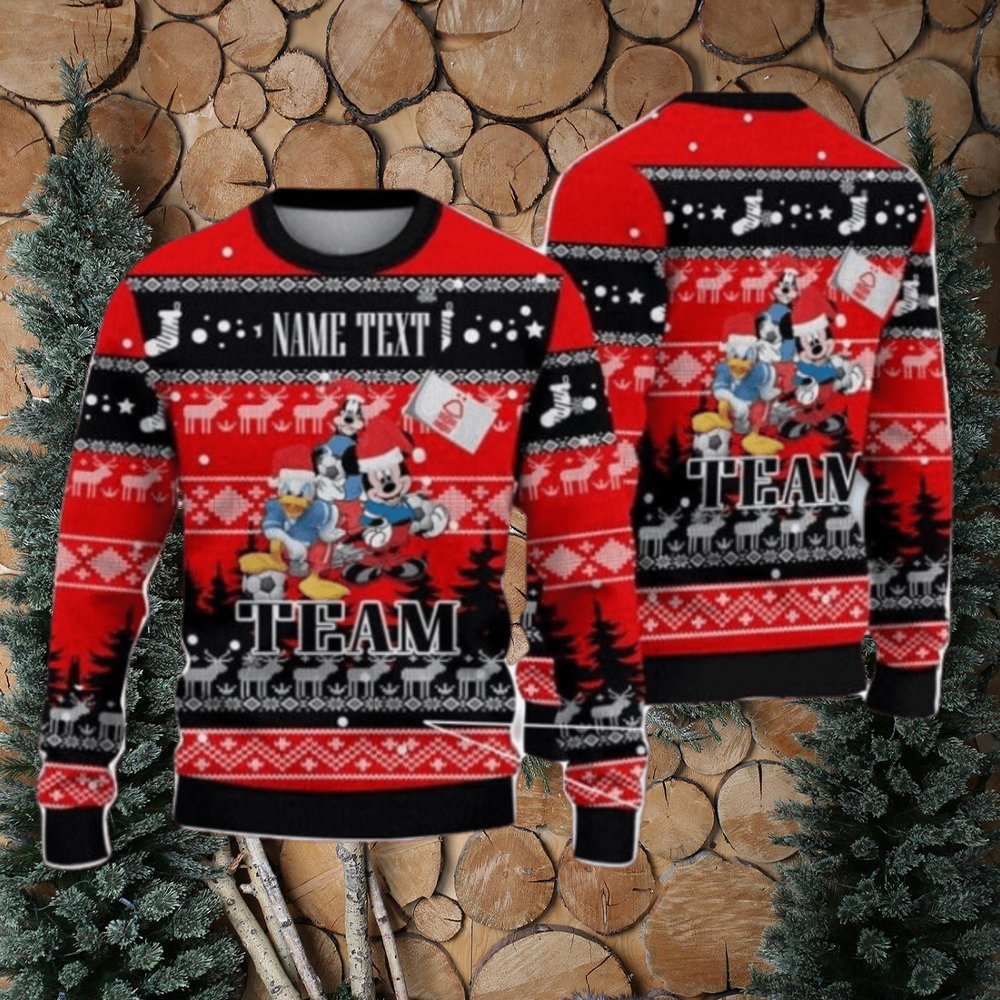 Tottenham Hotspur FC Disney Team Custom Name Ugly Christmas