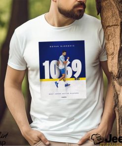 Novak Djokovic 1069 Wins Most Among Active Players Classic T Shirt