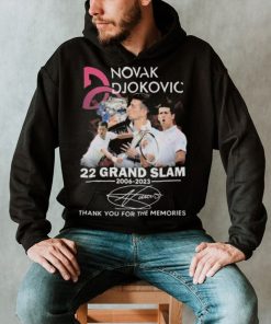 Novak Djokovic 22 Grand Slam 2006 – 2023 Thank You For The Memories T Shirt