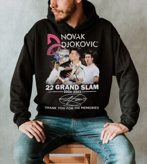 Novak Djokovic 22 Grand Slam 2006 – 2023 Thank You For The Memories T Shirt