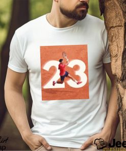 Novak Djokovic 23 Grand Slam Titles Tennis Fan T Shirt