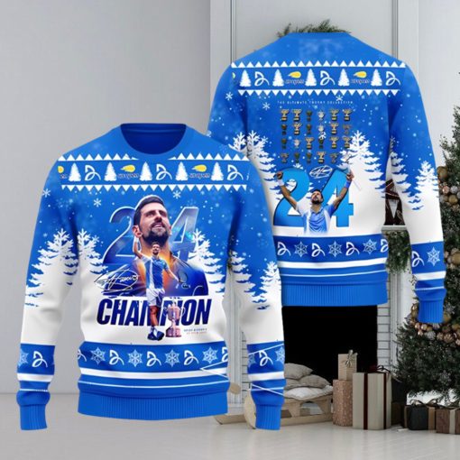 Novak Djokovic 3D Ugly Sweater