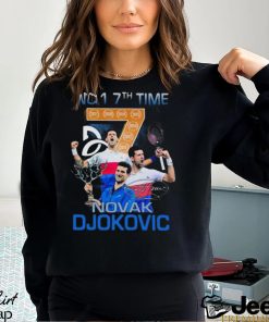 Novak Djokovic No1 7th Time Signature Shirt