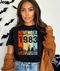 November 1983 limited edition 40 years of being awesome vintage shirt