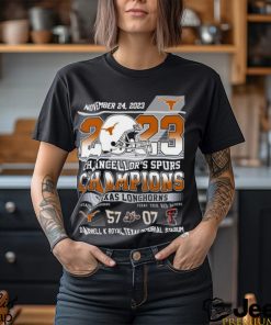 November 24, 2023 Chancellor’s Spurs Champions Texas Longhorns 57 – 07 Texas Tech Red Raiders Darrell K Royal Texas Memorial Stadium T Shirt