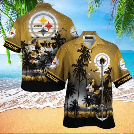 Nfl Pittsburgh Steelers Mickey Mouse Edition Trendy Hawaiian Shirt Aloha Shirt