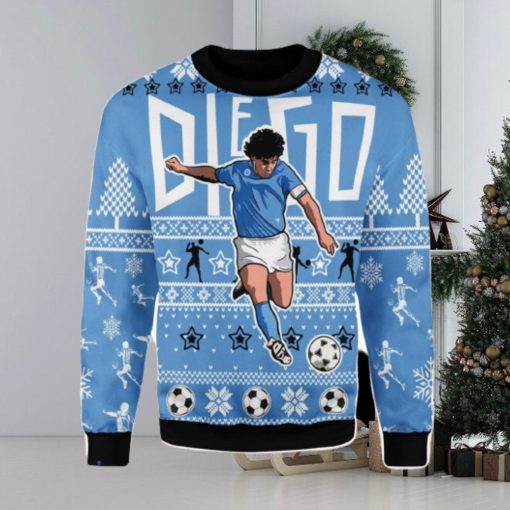 Number 10 Football Player Ugly Christmas Sweater Xmas Gift Men And Women Christmas Sweater