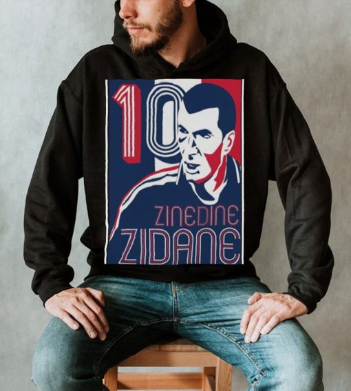 Number 10 Zinedine Zidane Football Player shirt