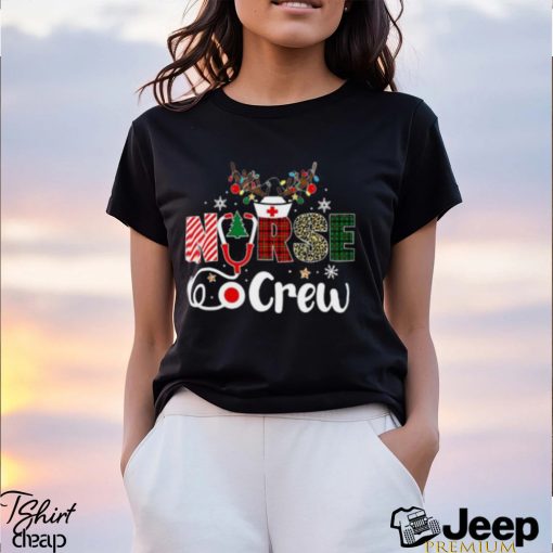 Nurse Crew Christmas Stethoscope Nurses Xmas Scrub Shirt