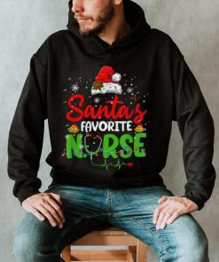 Nurse Santas Favorite Nurse Funny Christmas Shirt