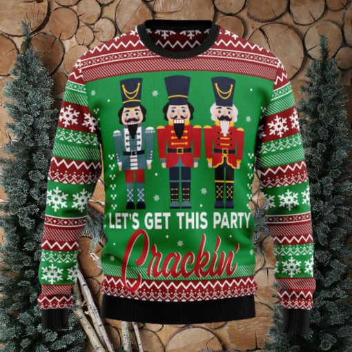 Nutcracker Party Cracking Ugly Christmas Sweater Thankgiving Gift Men Women