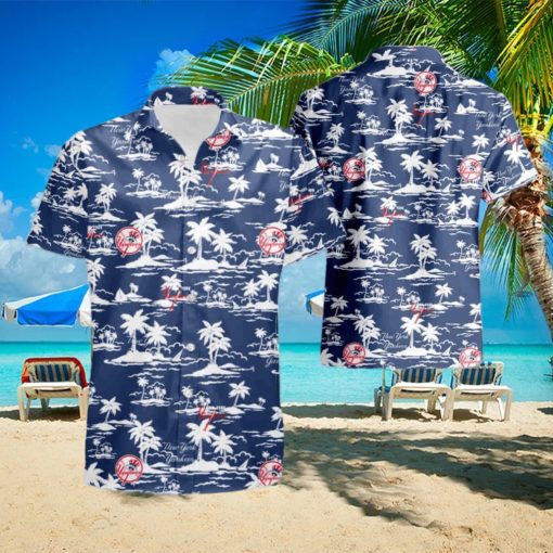 Ny Yankees Short Sleeve Aloha Hawaiian Shirt