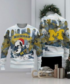 Michigan Wolverines Snoopy Dabbing The Peanuts Sports Football American 3D Sweater