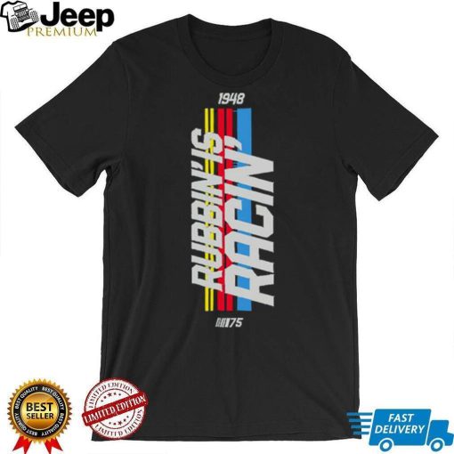 OFFICIAL NASCAR 75TH ANNIVERSARY RUBBIN’ IS RACIN’ EST 1948 TRI BLEND T SHIRT