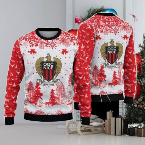 OGC Nice Big Logo Pine Trees Big Fans Gift Christmas Sweater For Men And Women