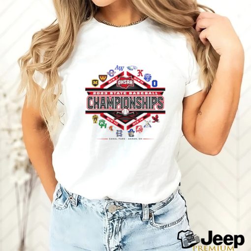 OHSAA 2023 State Baseball Championships Div I Div II Div III Div IV logo shirt