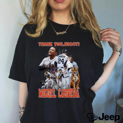 Thank You Miggy Miguel Cabrera Signature T Shirt