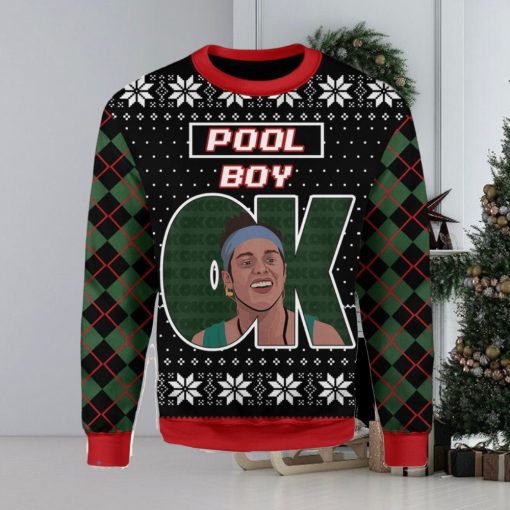 OK Pool Boy Ugly Christmas Sweater Xmas Gift Men And Women Christmas Sweater