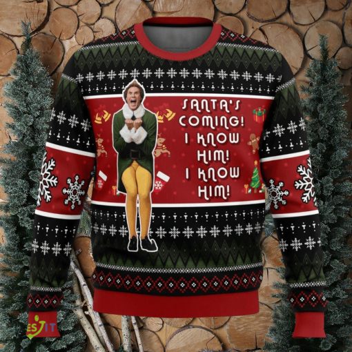 OMG Santa Elf Cute Ugly Christmas Sweater Christmas Gift For Family