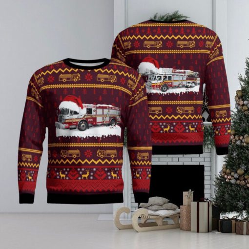 OTTAWA FIRE SERVICES Christmas 3D Ugly Christmas Sweater