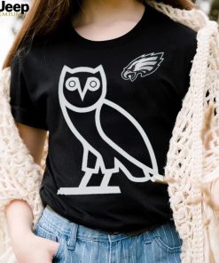 OVO x NFL Midnight Philadelphia Eagles OG Owl T Shirt