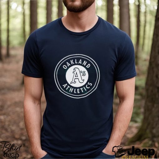 Oakland Athletics Black Watch Tartan Navy T Shirt