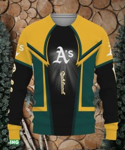 Oakland Athletics Football American Gift For Fan Knitted Xmas Sweater Gift Holidays