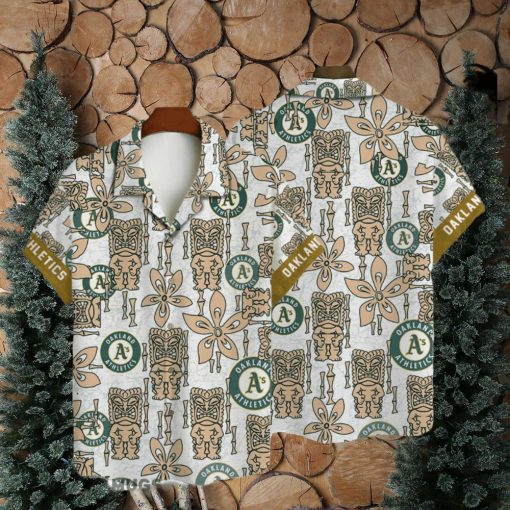 Oakland Athletics Major League Baseball 3D AOP Hawaiian Shirt