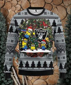 Oakland Raiders Minion Xmas Ugly Christmas Sweater Best Christmas Gift Ideas
