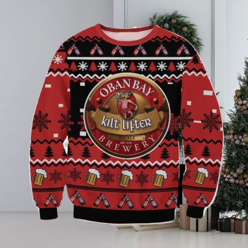 Oban Bay Kilt Lifter 3D Ugly Christmas Sweater Christmas Gift