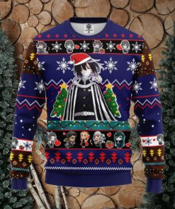 Obanai Iguro Demon Slayer Anime Ugly Christmas Sweater Blue Ideas For Men Women