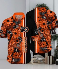 Ocean Waves Theme Philadelphia Flyers NHL Hawaiian Shirt