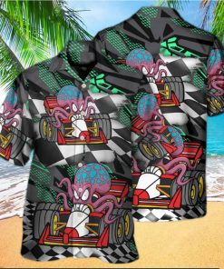 Octopus Racing Formula One Car Racing Australian Vibe Hawaiian Shirt