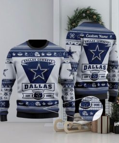 Dallas Cowboys Est 1960 Ugly Christmas Sweater 3D Printed Men And Women Holiday Gift