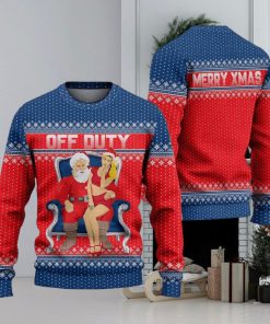 Off Duty Ugly Christmas Sweater Knitted Gift For Men And Women