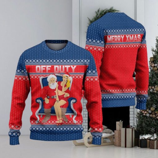 Off Duty Ugly Christmas Sweater Knitted Gift For Men And Women