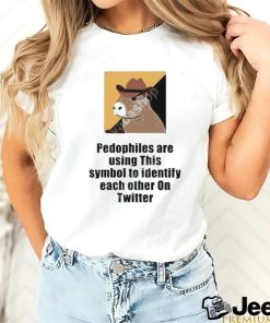 Offcial pedophiles are using this symbol to identify each other on twitter libertycappy shirt