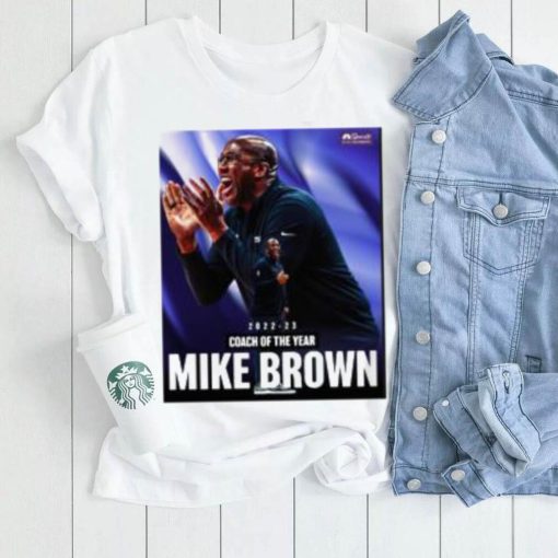 Official 2022 23 Coach Of The Year Mike Brown Tee