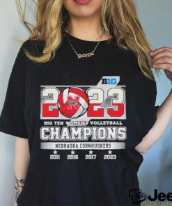 Official 2023 Big Ten Women’s Volleyball Champions Nebraska Cornhuskers Shirt