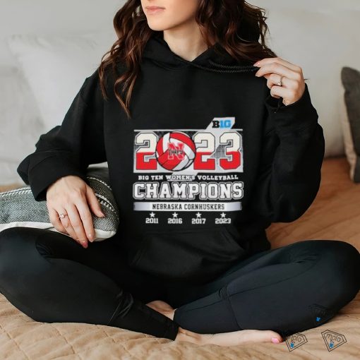 Official 2023 Big Ten Women’s Volleyball Champions Nebraska Cornhuskers T Shirt