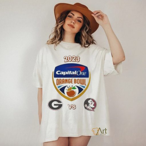 Official 2023 Capital One Orange Bowl Georgia Vs Florida State College Football Bowl Logo Shirt